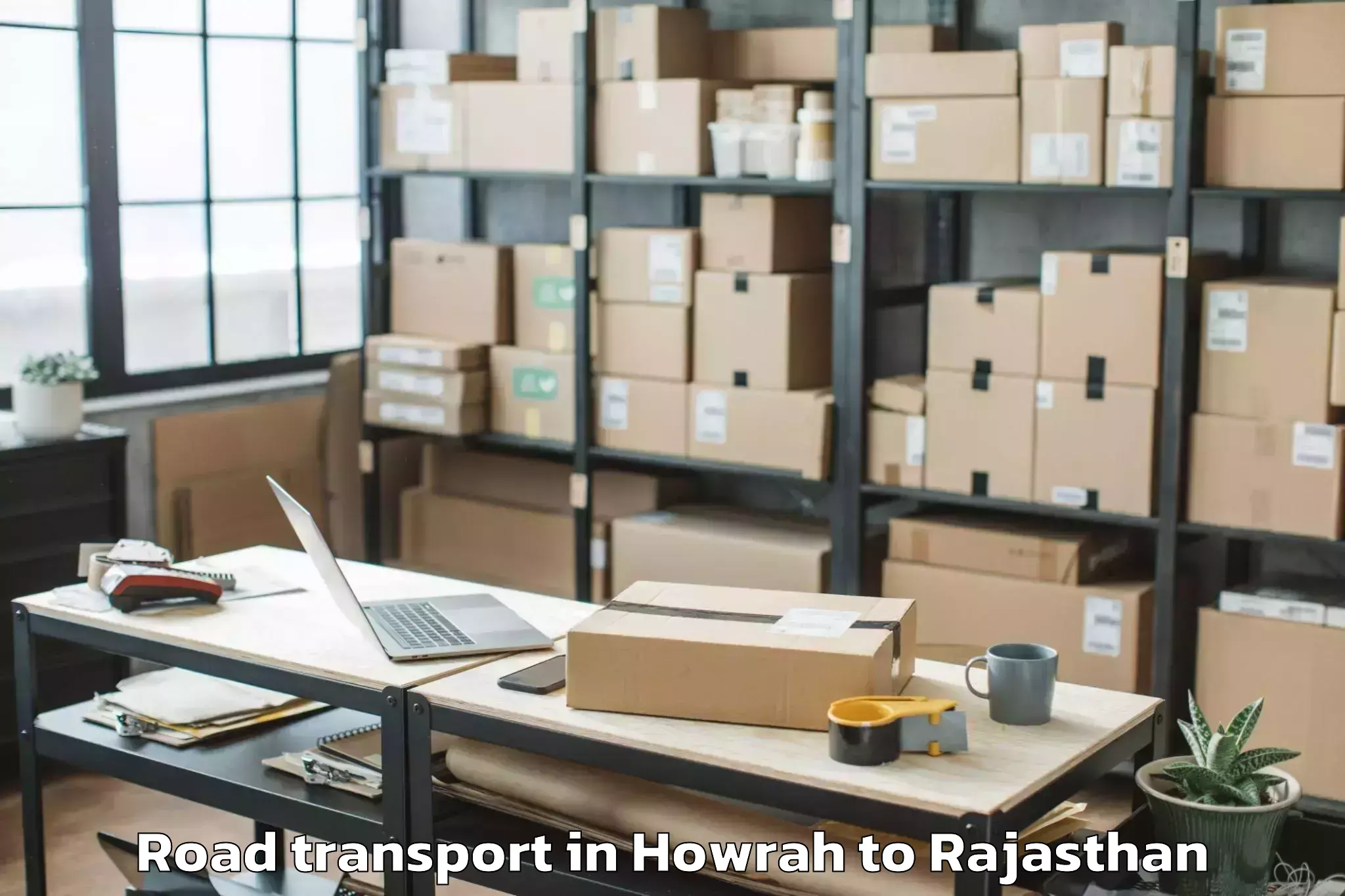 Trusted Howrah to Kekri Road Transport